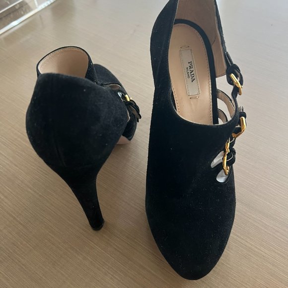 Prada suede platform shoes - Picture 2 of 3